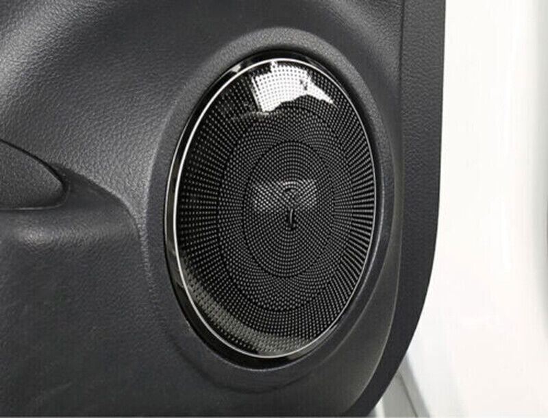 for Nissan Rogue 14-2020 Black Steel Inner Door Speaker Frame Cover Horn Trim 4X