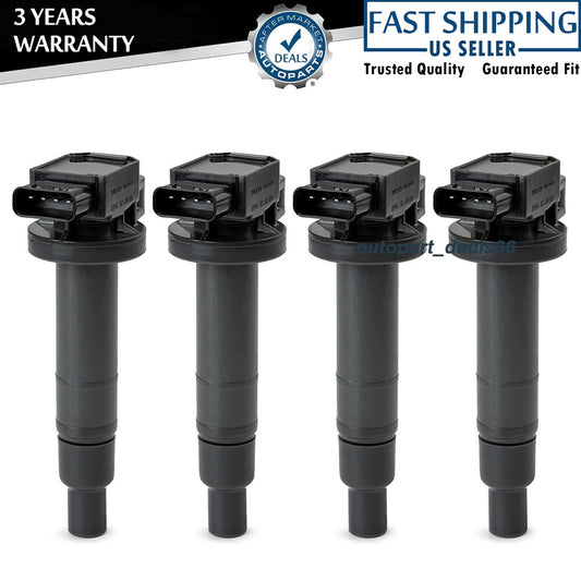 4Pcs 90919-02240 Ignition Coils for Toyota Echo Prius Yaris for Scion xA xB 1.5L US