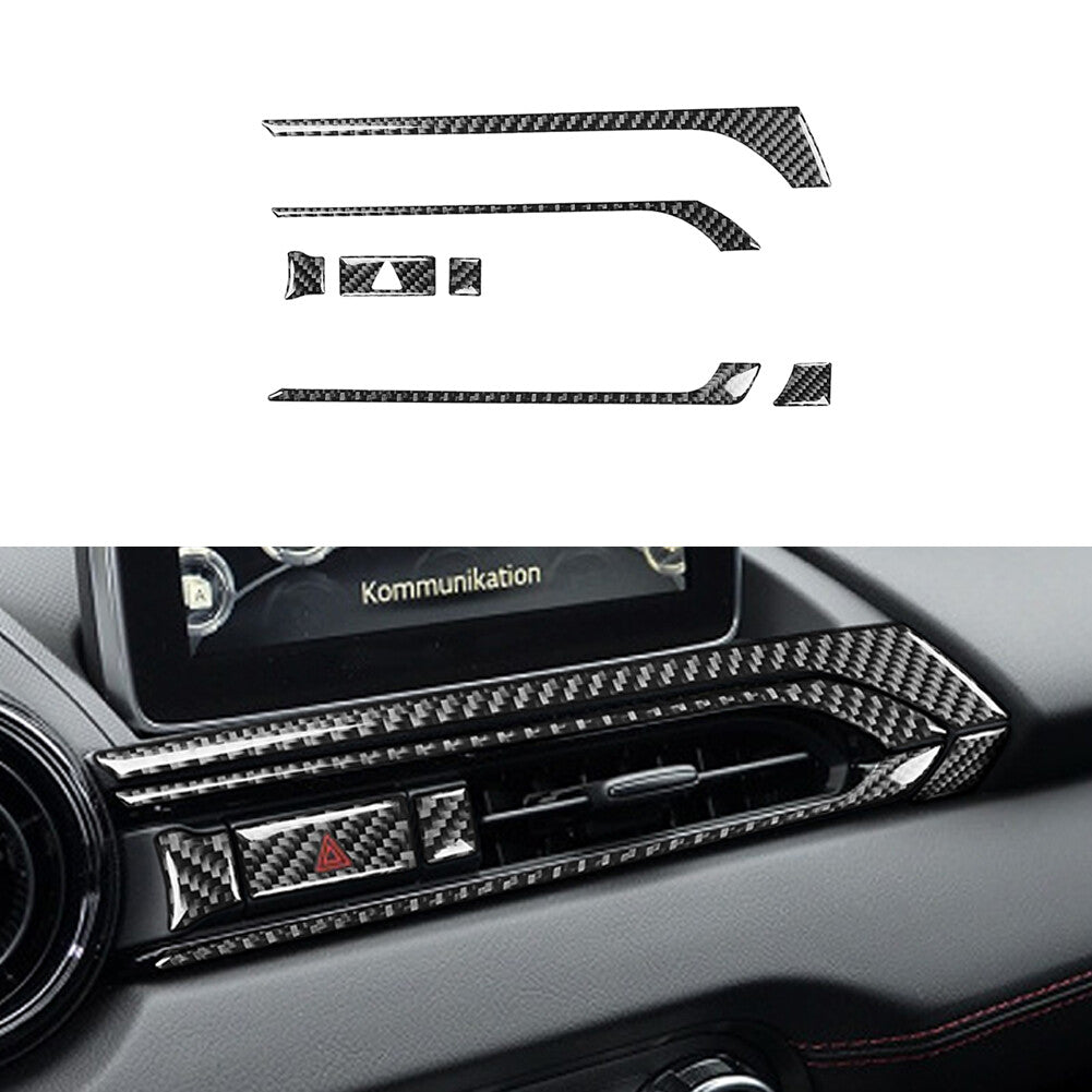Carbon Fiber Interior Door Storage Accent Trim For 86 for Subaru BRZ Red v