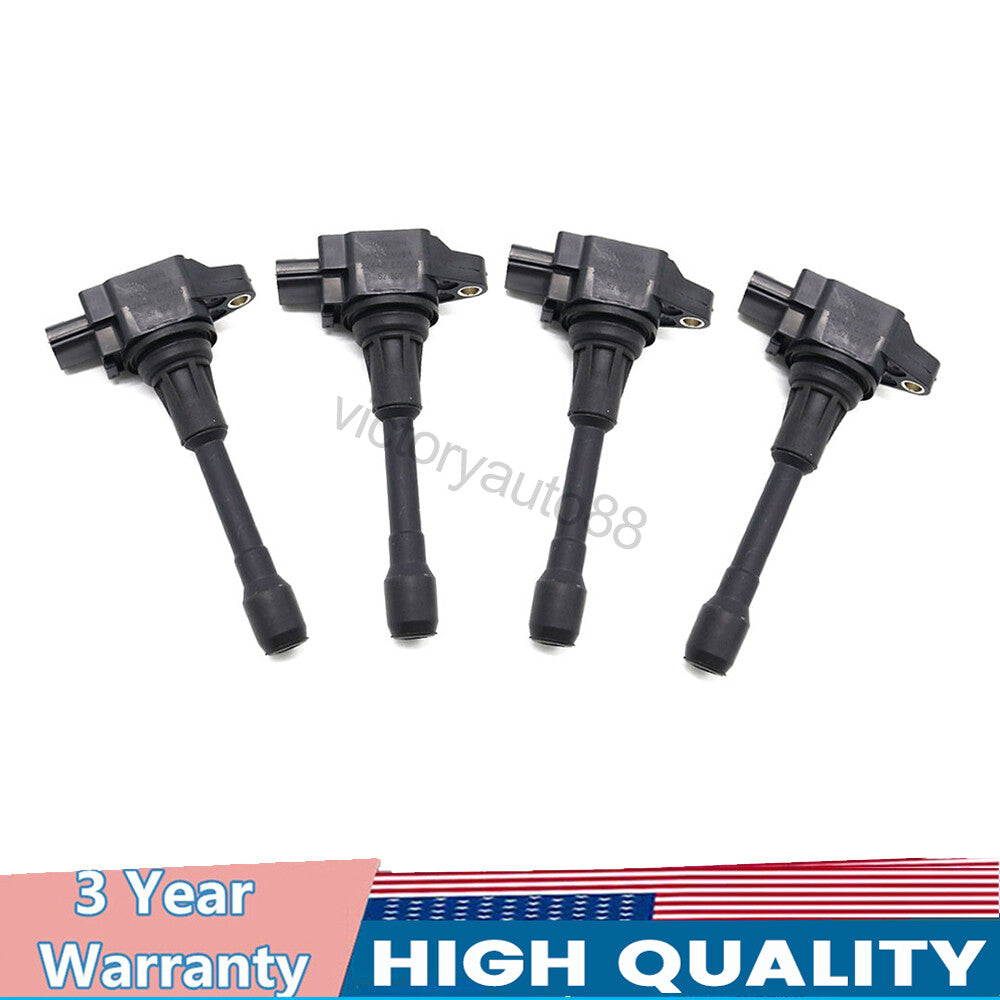 4-pack for Nissan Altima Cube Rogue Sentra Versa UF549 22448JA00C ignition coils