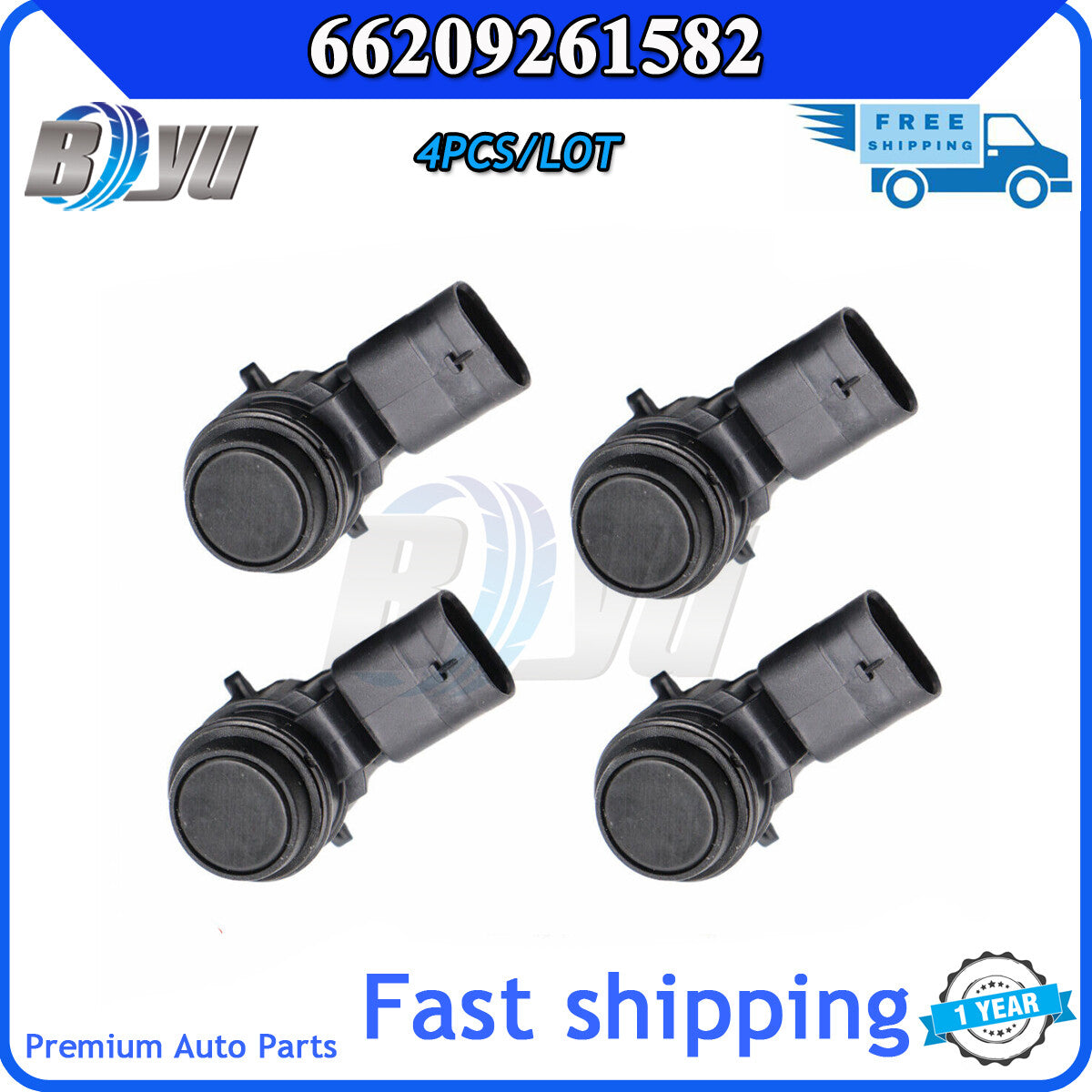 new 4-pack ultrasonic PDC parking sensors for BMW F32, F31, F30, F22, F20 66209261582