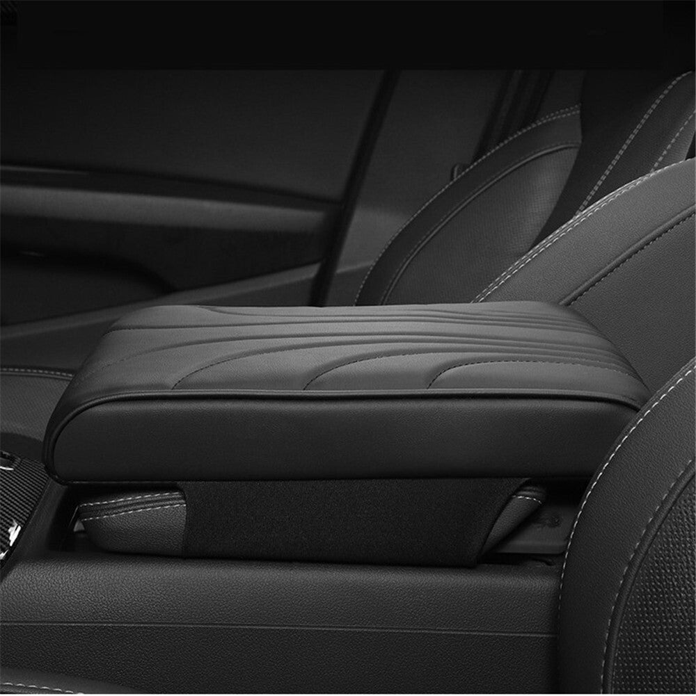 PU Leather Car Armrest Cushion Cover Center Console Arm Rest Pad Protection Mat