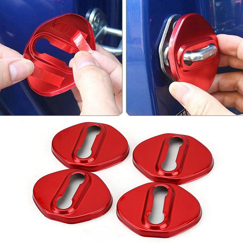 Red Accessories Door Lock Protective Cover Trim Fit for for Honda CR-V CRV 2007-2023 v