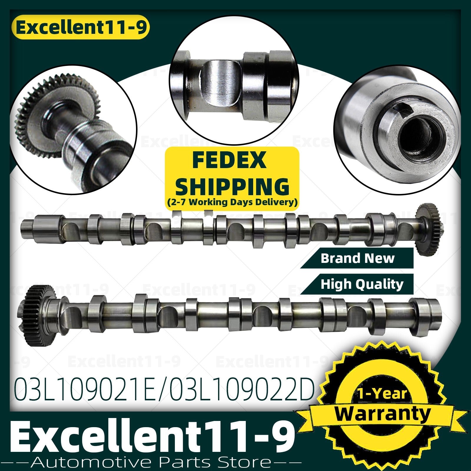 2.0T DI intake and exhaust camshafts suitable for Golf for Tiguan , for Audi A4, A5, Q5 seats (CAHA-). n