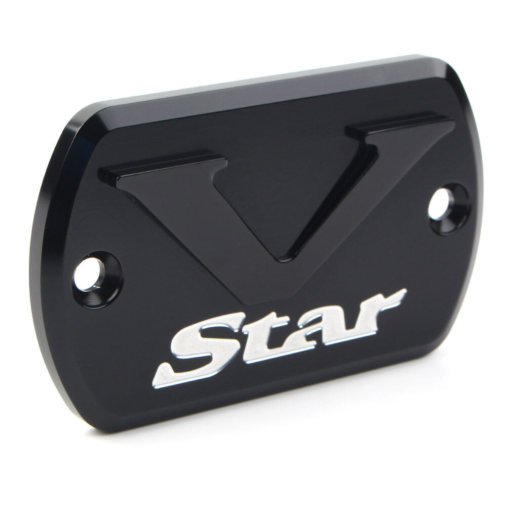 Front Brake Fluid Cap Reservoir Cover for Yamaha V Star XVS 650/950/1100/1300 Q