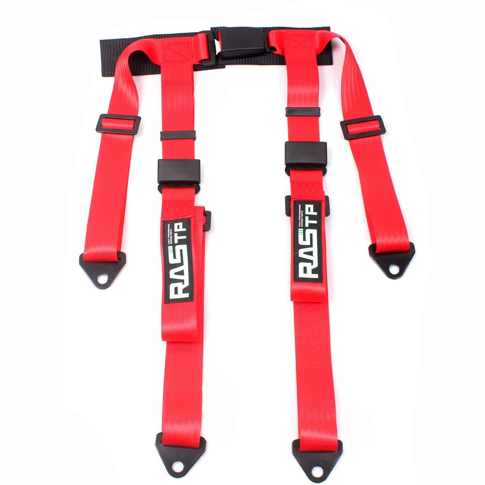 New Red 2 4 Point Harness Quick Release Safety Universal Go-Kart for Seat Belt