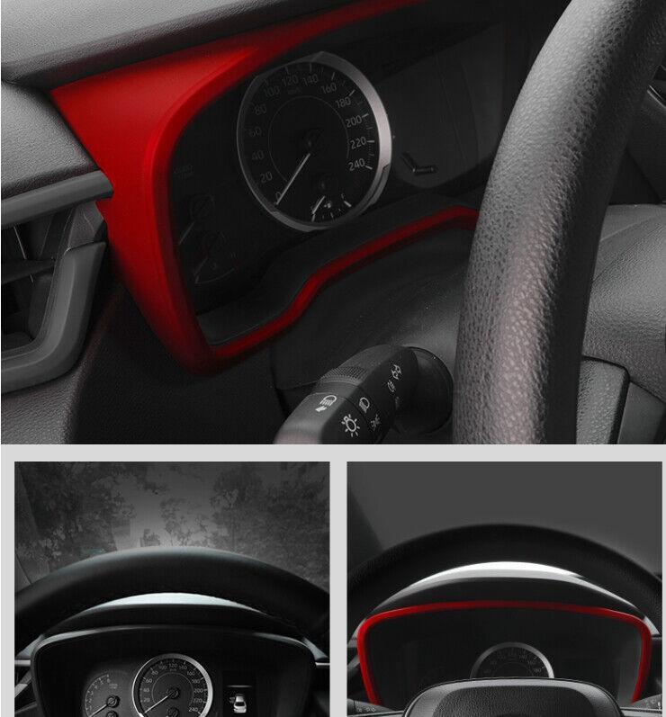 for Toyota for Corolla 2020-2023 Matte Red Dash Instrument Speedometer Frame Trim