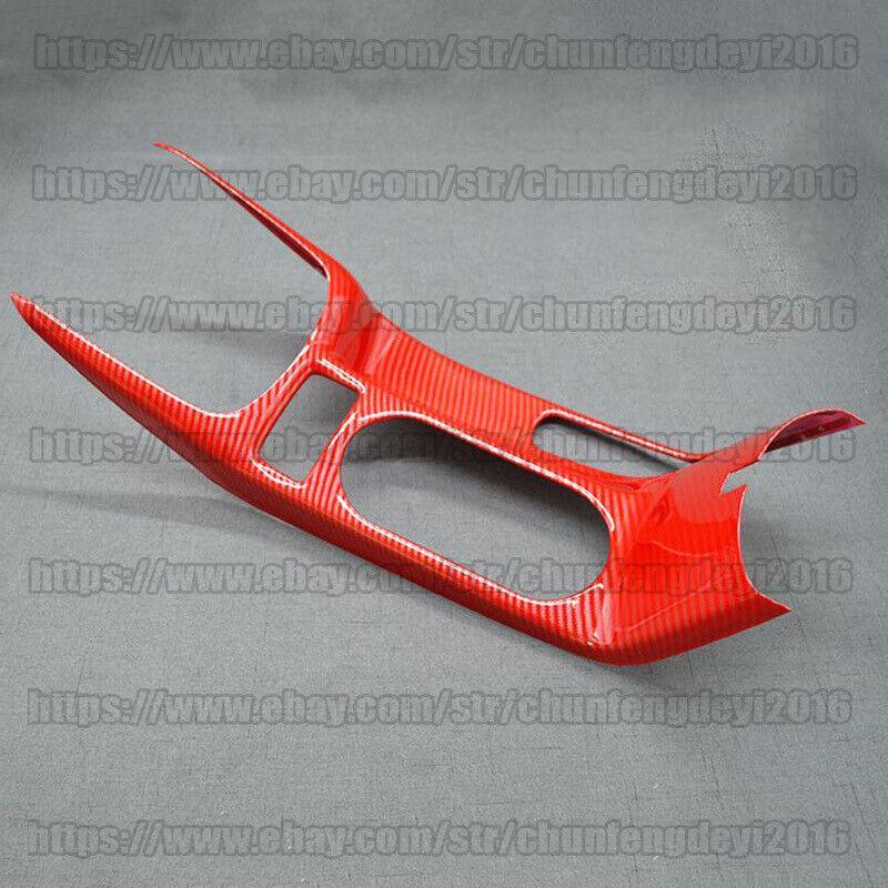 for Kia Forte K3 2014-2016 Red Fiber ABS Central Console Gear Shift Panel Trim