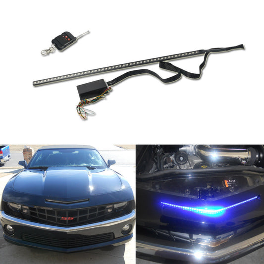 24-inch 48SMD RGB LED Knight Scanner Strip Light Kit with Remote Control for Under-Cover Q