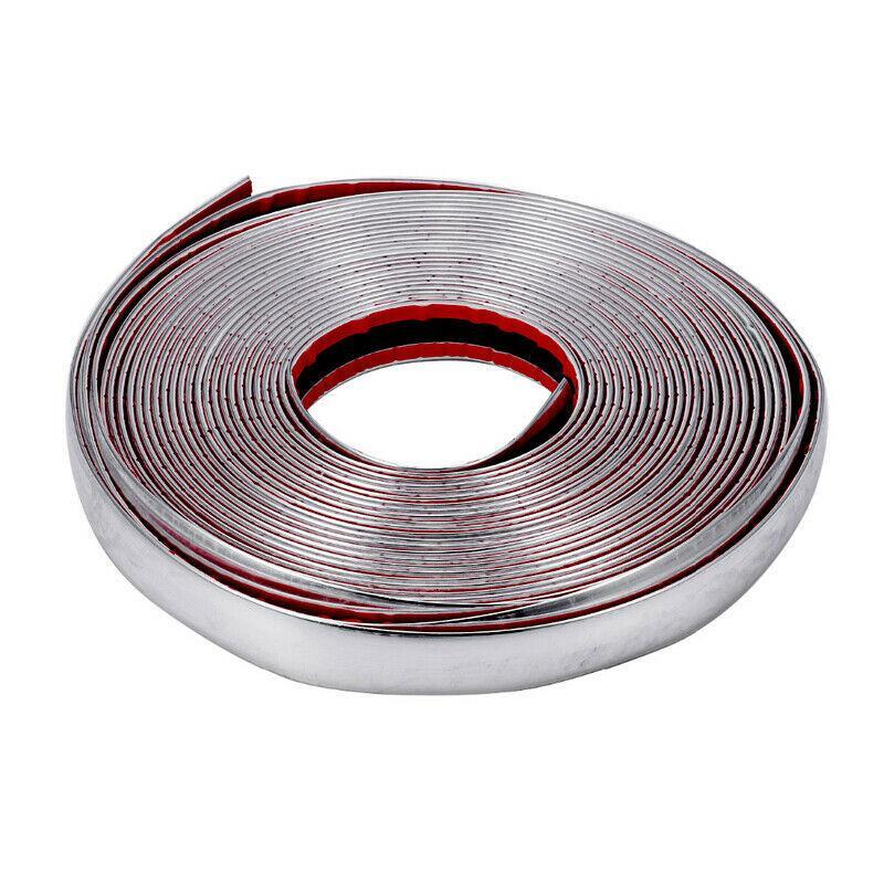chrome DIY molded trim strips for SUVs, suitable for grille, window, door, and bumper installation. n