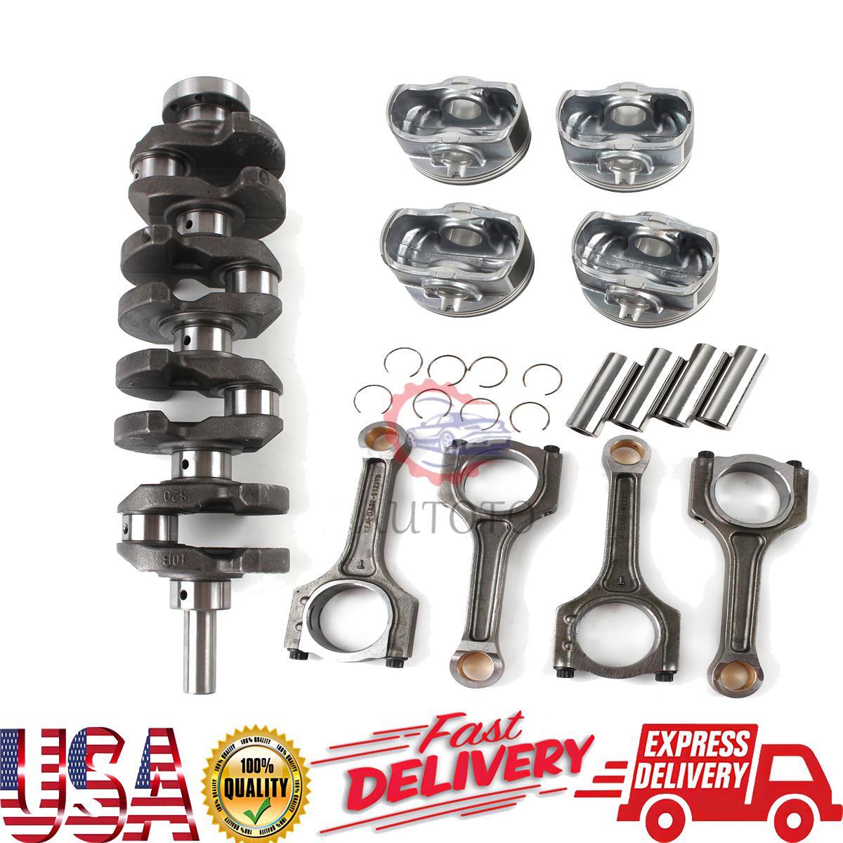 G4KH Crankshaft w/ 4pcs Connecting Rod 23510-2G440 Pistons Rings Set for Hyundai