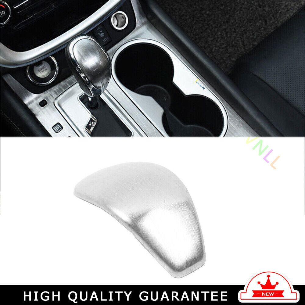 Gear Shift Knob Head Cover Trim Fit for Nissan Murano 2015-2021 Silver Titanium