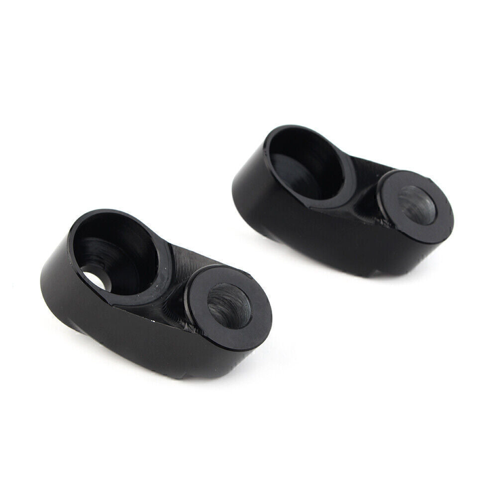 Black Short Front Turn Signal Mounts 39mm 49mm Forks for Harley Sportster FXR Q