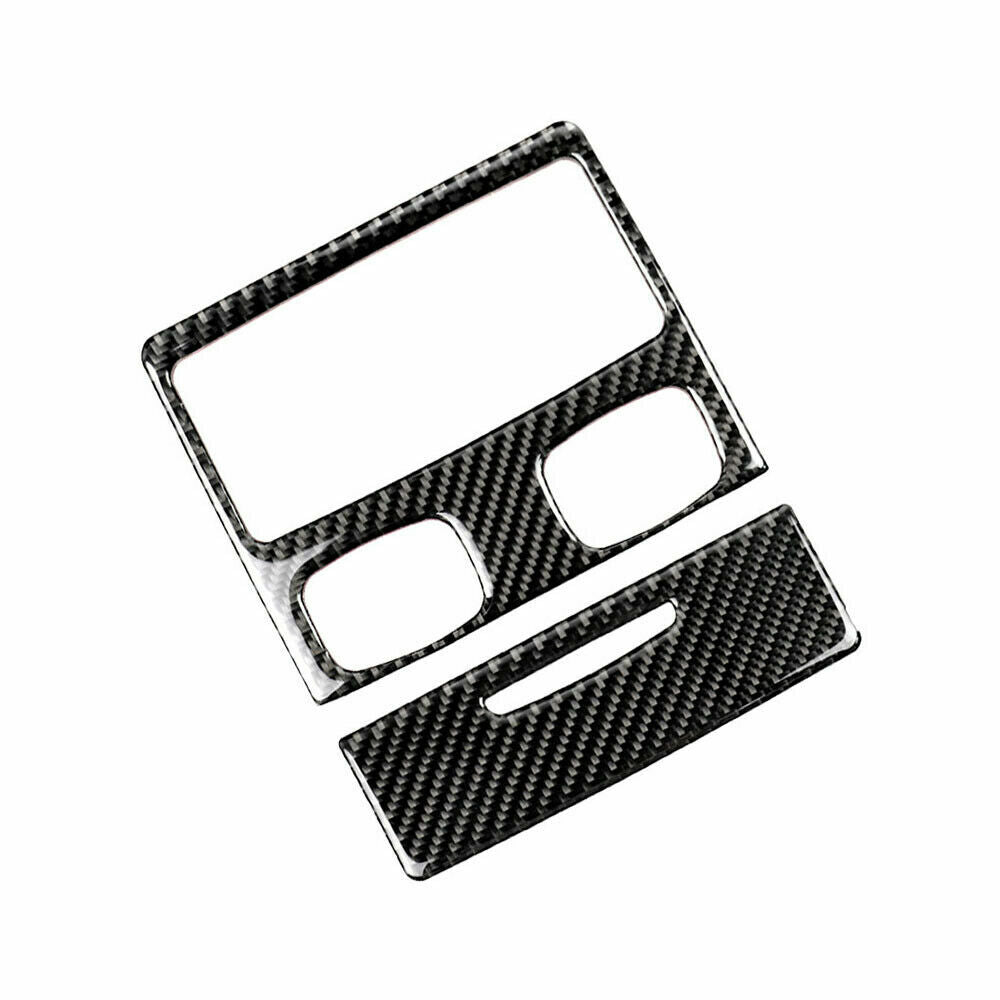 2pcs Carbon Fiber Back for Seat Air Condition Cover Fit for BMW 3 Series E90 2005-12
