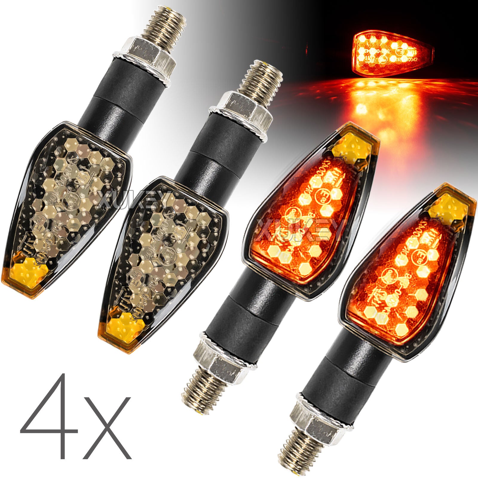 Motorcycle Turn Signals Indicator Light for Harley Davidson Sportster for Honda CBR Q
