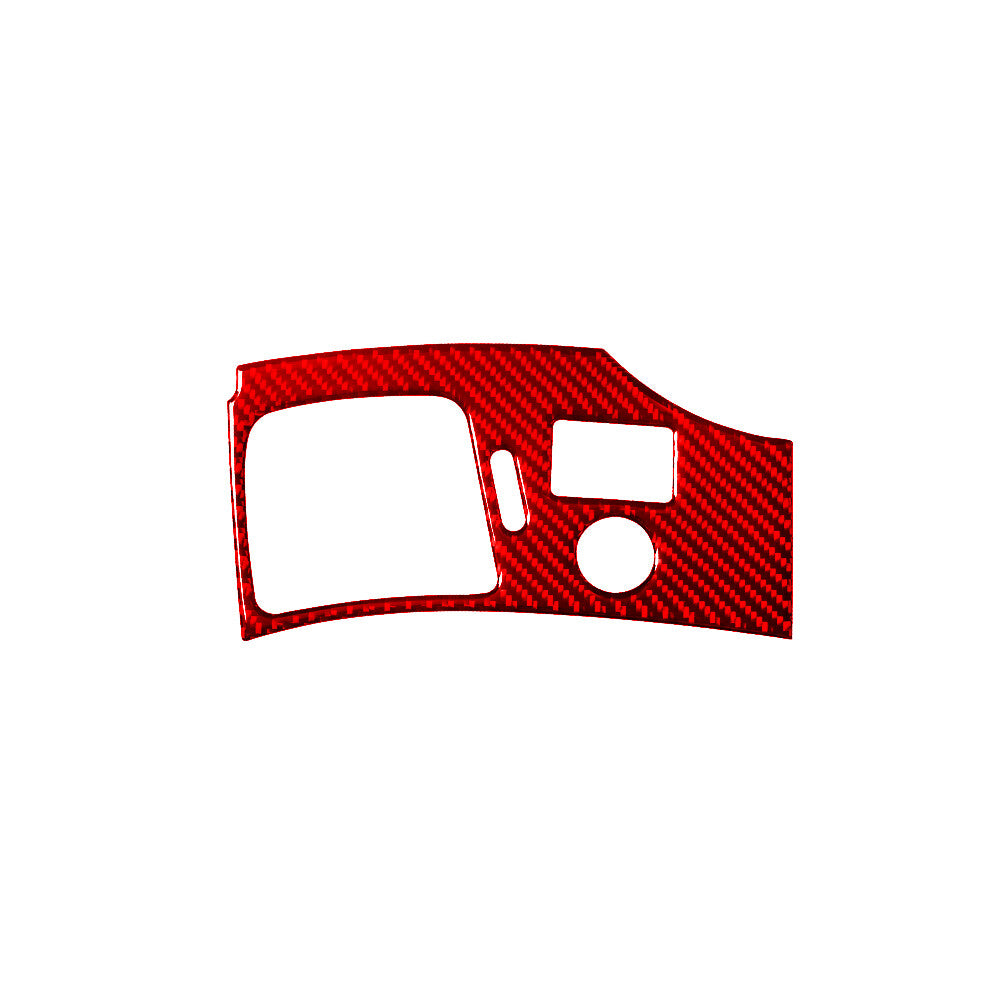 4Pcs Carbon Fiber Door Decorative Strips Trim for Dodge Journey 2009-2010 Red v