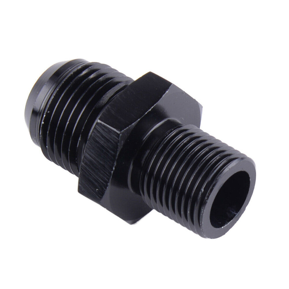 Black Male 10 AN 10AN AN-10 To M18 x 1.5 ( mm ) Metric Straight Fitting Q