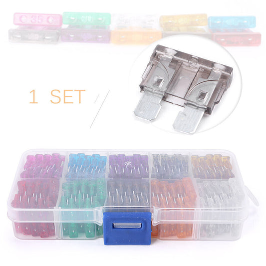 2A-35A Plastic Auto Blade Fuse Assorted Kit for Car Truck SUV Motorcycle 100pcs Q