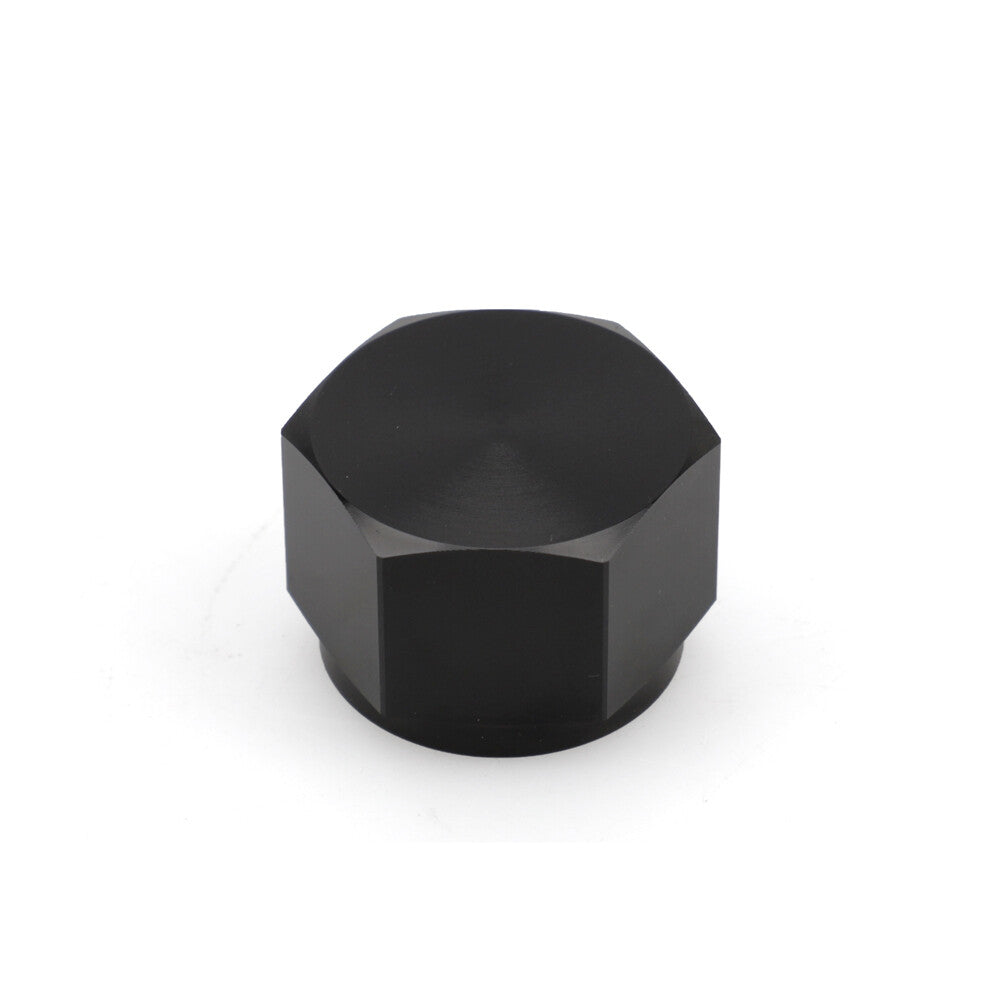 Black - 6 female AN horn connector cap 6AN block aluminum alloy adapter