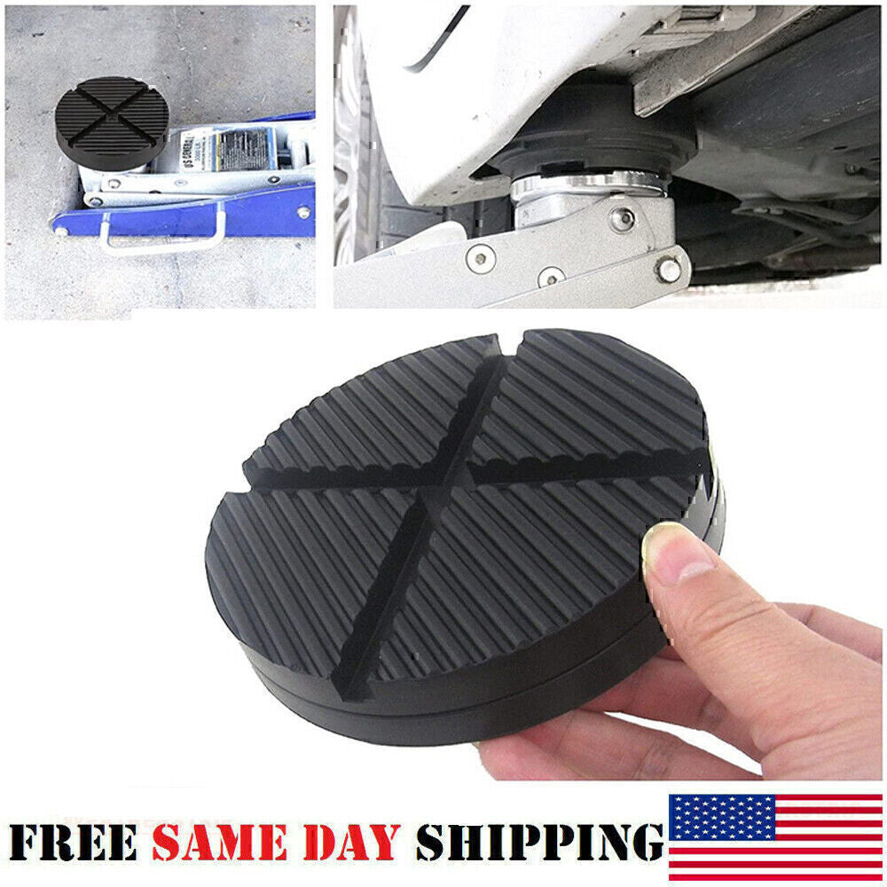 Universal Jack Pads Rubber Pad Adapter Car, Truck Cross Slotted Frame Rail Floo!