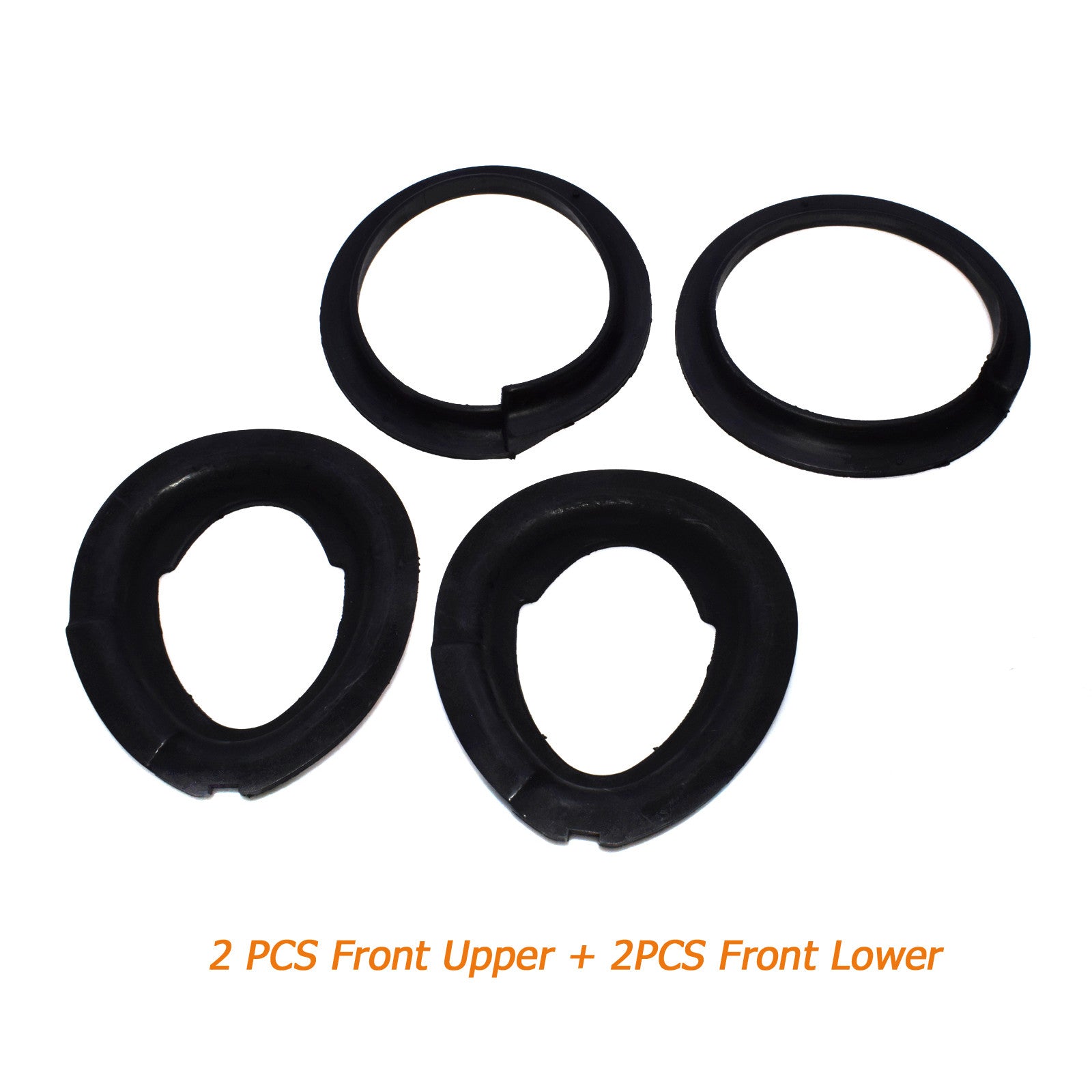 4-piece front upper and lower spring coil pads suitable for E39 31331091867, 31331096664- n