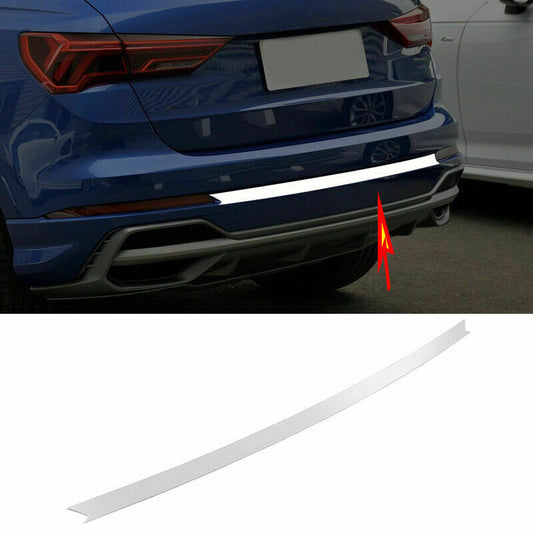 for Audi Q3 (F3) 2019-2021 Chrome Rear Bumper Guard Molding Strip Cover Trim