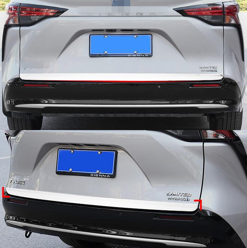 Steel Rear Door Trunk Lid Tailgate Strip Trim For 2021-2023 2024 for Sienna n