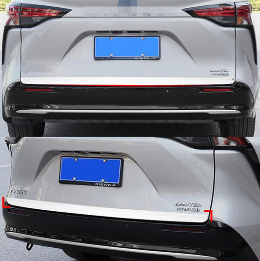 Steel Rear Door Trunk Lid Tailgate Strip Trim For 2021-2023 2024 for Sienna n