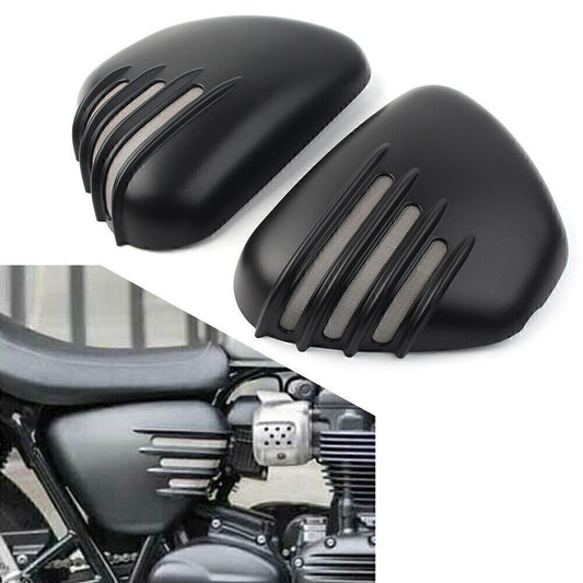 For Street Cup Twin Scrambler 2017 2018 2019 Matte Black Side Battery Cover