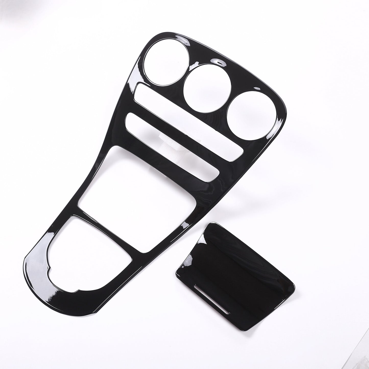 Black center console gear panel trim for C-Class, GLC-Class, W205, X253 (2015-2018) n