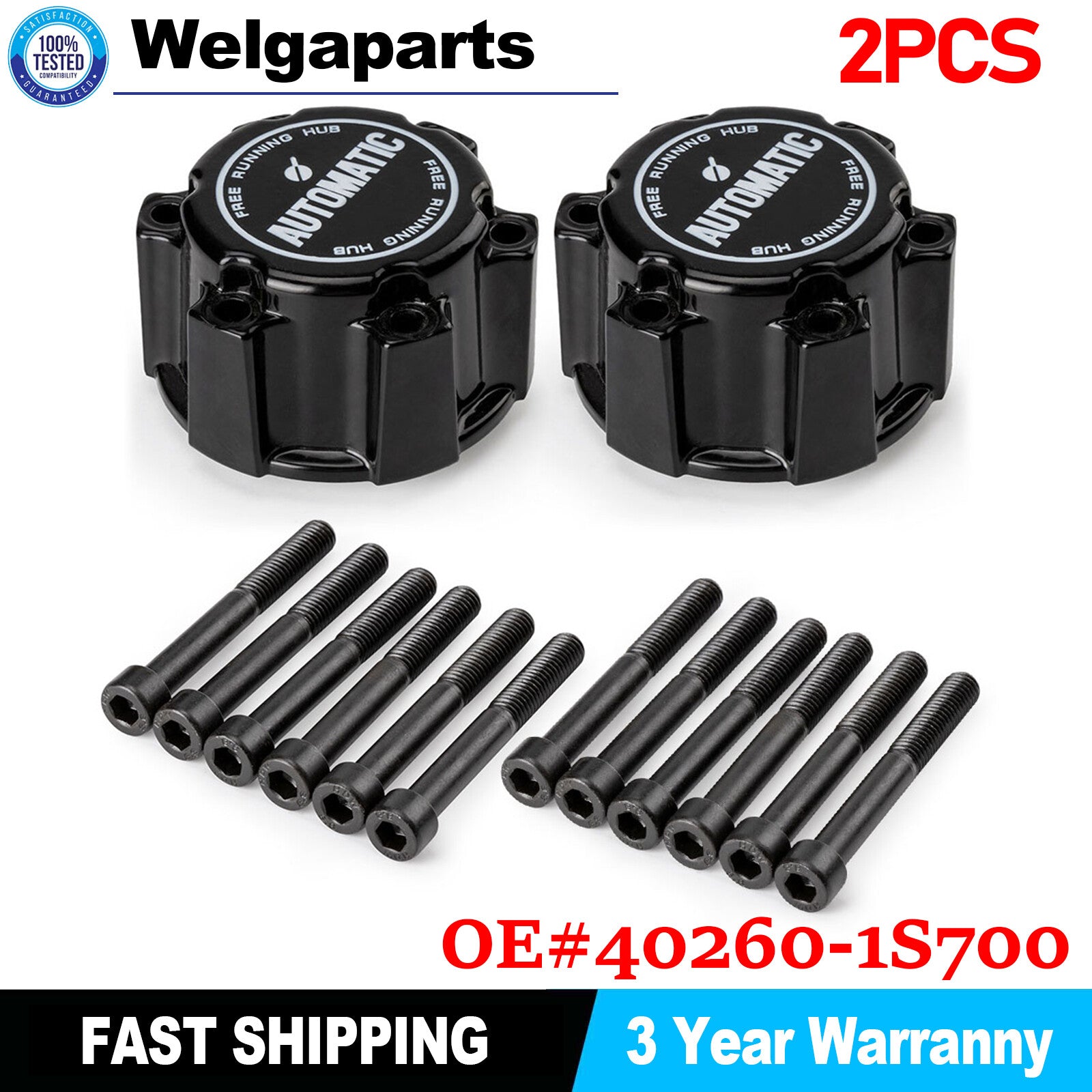 2x 40260-1S700 Running Wheel Hub Lock Set For Frontier X-Terra Navara D22