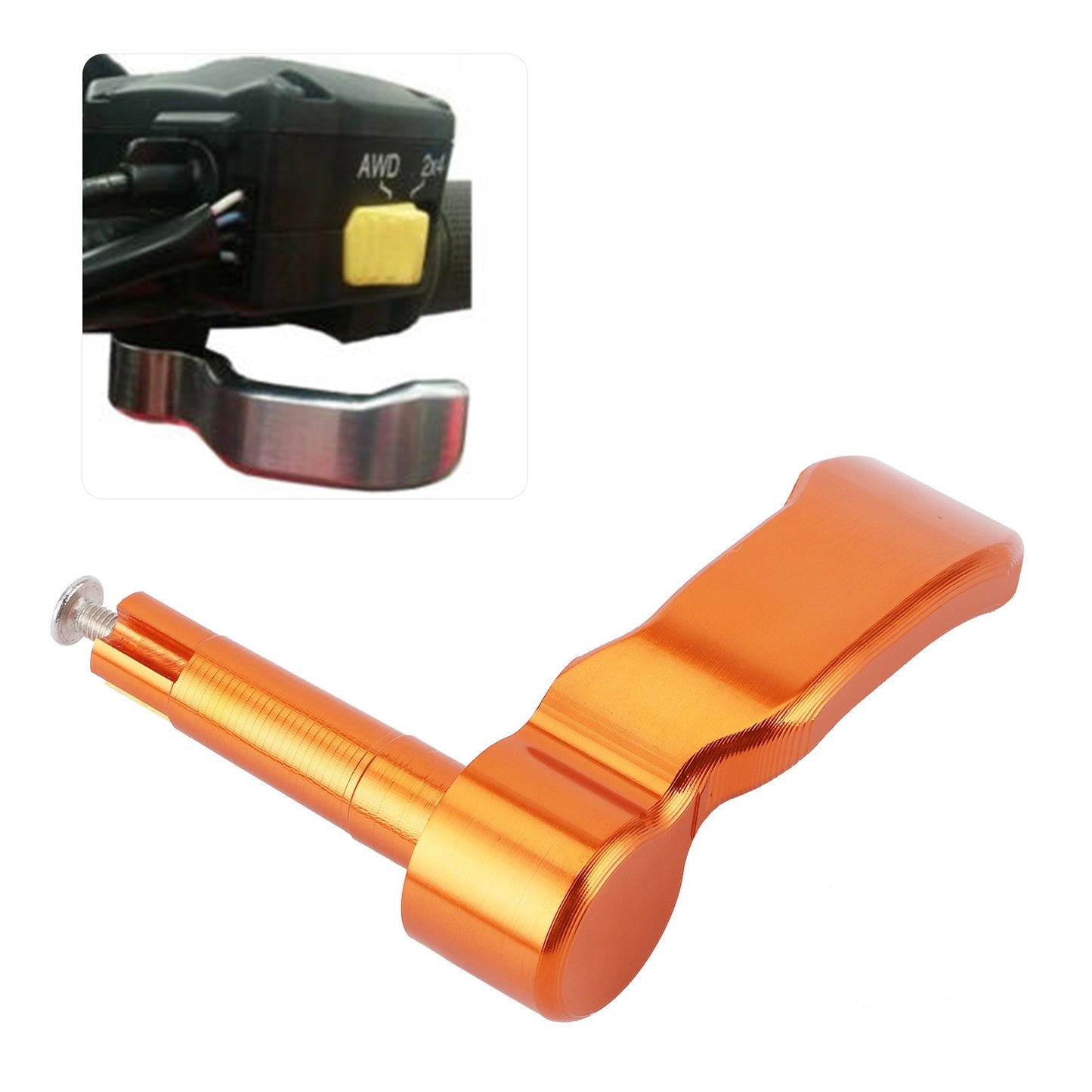 Throttle Control Lever Thumb Throttle Control Lever CNC Aluminum Fit For Q