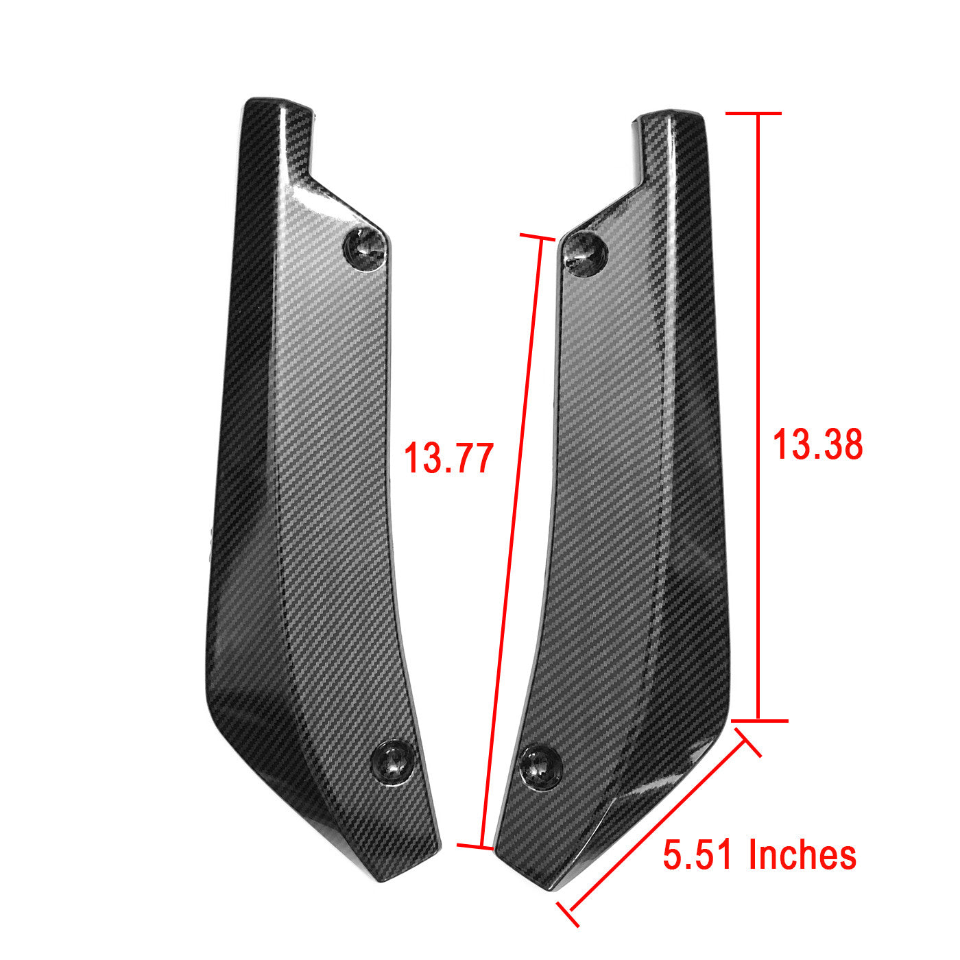 for Honda for Civic 2016-2020 JDM Carbon Fiber Rear Bumper Diffuser Splitter Canard