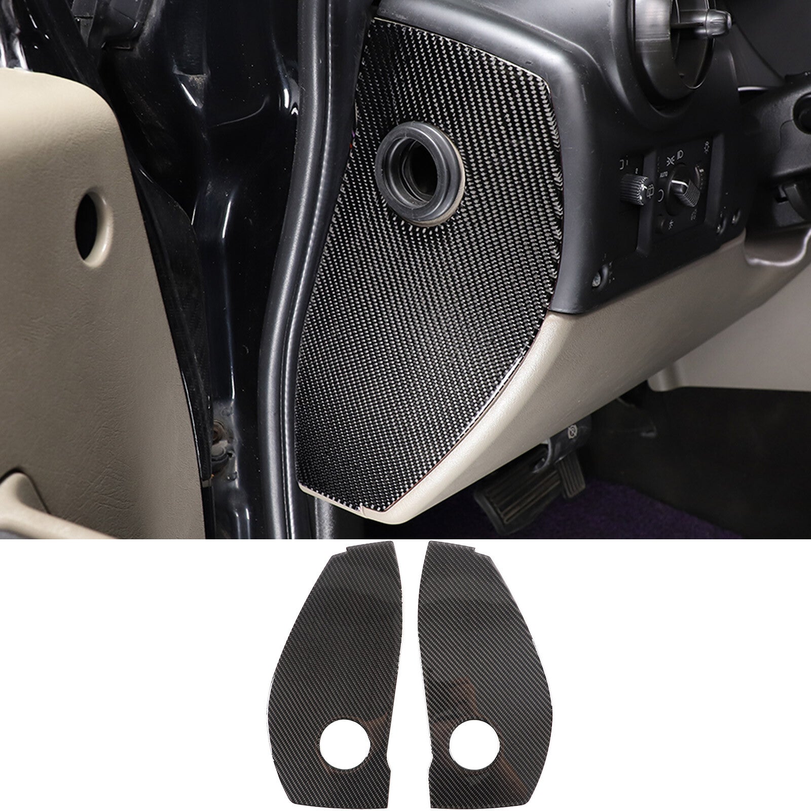 ABS Carbon Fiber Center Air Socket Frame Cover for 86/for Subaru BRZ 2012-20- v