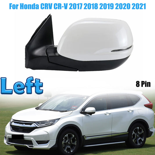 Left Electric Folding Power Heated Side View Mirror 8Pin for Honda CRV 2017-2021