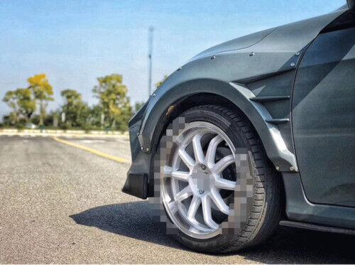 For 2016-2020 for Honda for Civic Resin Front Rear Wheel Eyebrow Wide Body Cover Fender Q