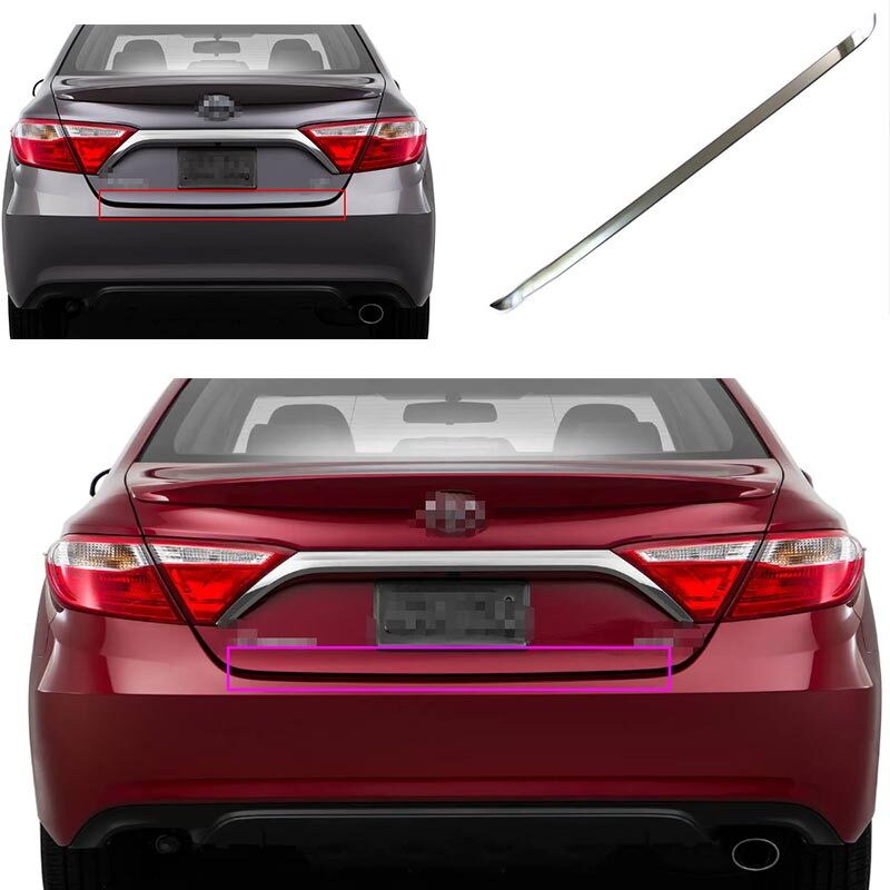 Trunk Lid Tailgate Strip Trim Rear Chrome Steel 2012-2017 Fit for Toyota for Camry