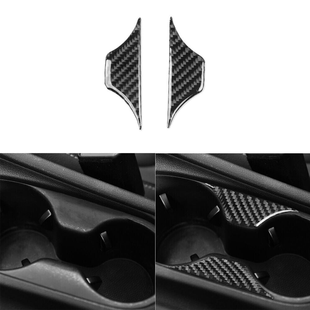 Carbon Fiber Central Water Cup Holder Cover for Hyundai for Veloster JS N 19-22 New n