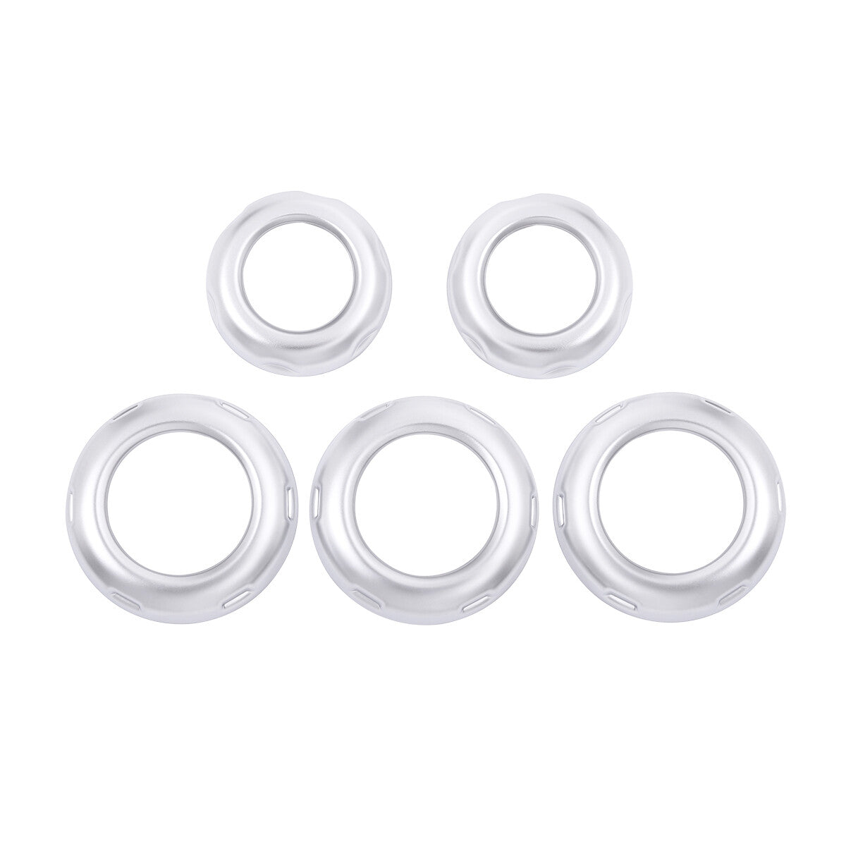 4-Pack ABS Chrome Cover Side Hinge Bezel Cover Trim Cap Protection for Hummer H2 2003-09- v