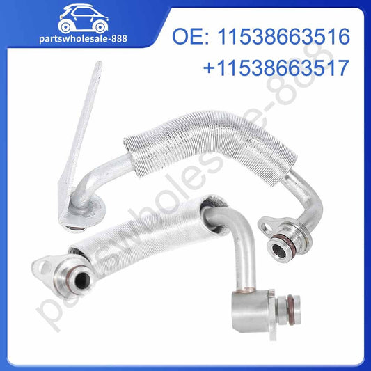 2-Piece Turbocharger Coolant Hose 11538663516 Suitable for BMW 220i, 320i, 328i, 420i, 428i, 520i