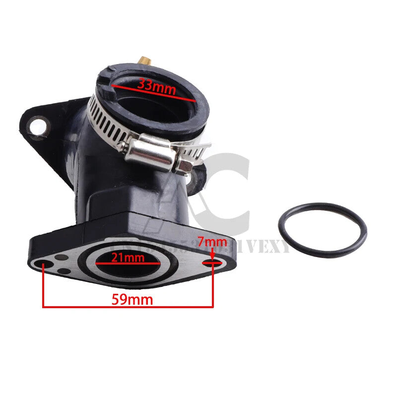 Carburetor Adapter Interface Connector Glue O-Ring for Yamaha XV250 XVS250