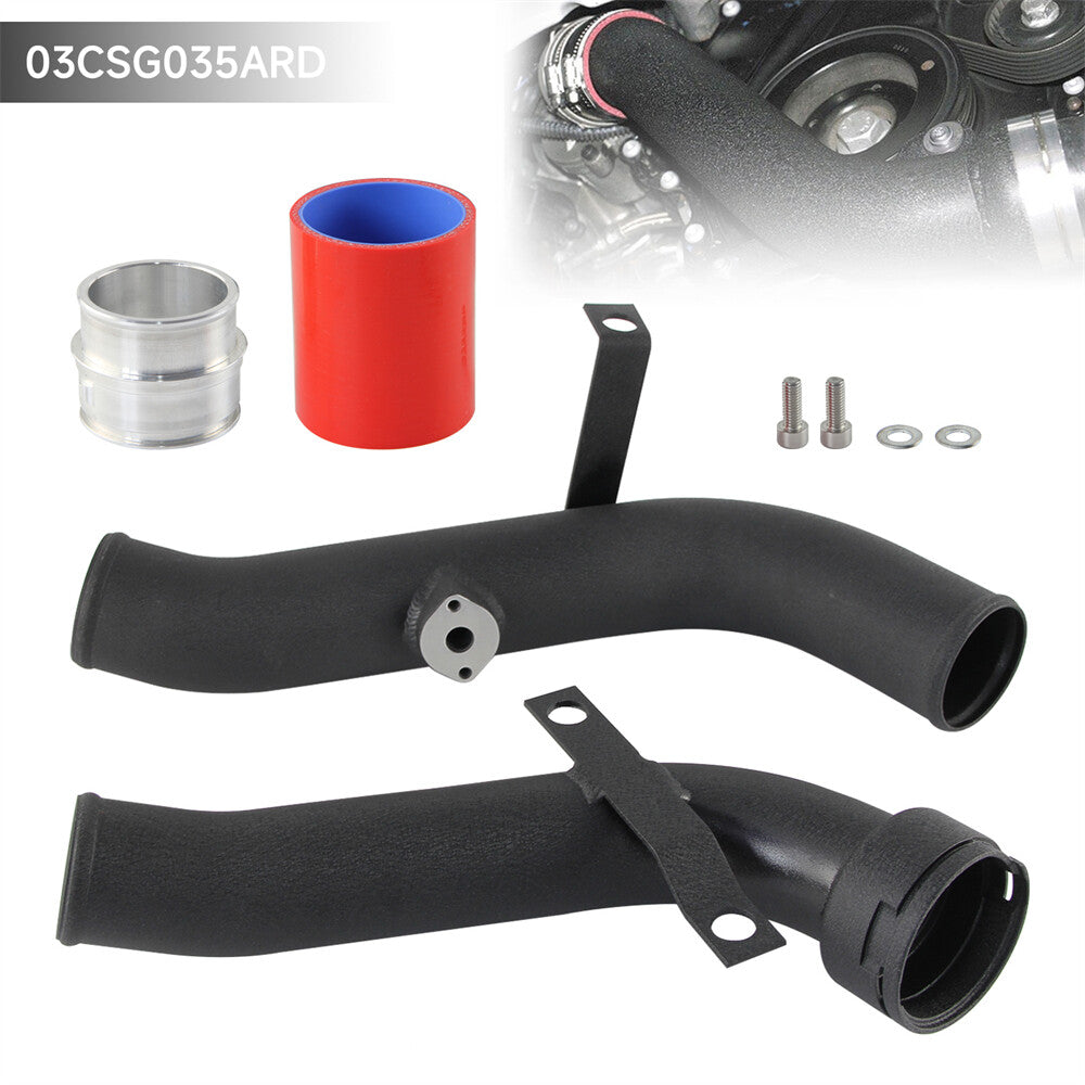 Turbo Discharge Pipe Conversion for VW for Golf GTI for Jetta MK5 MK6 for Audi TT A3 Red