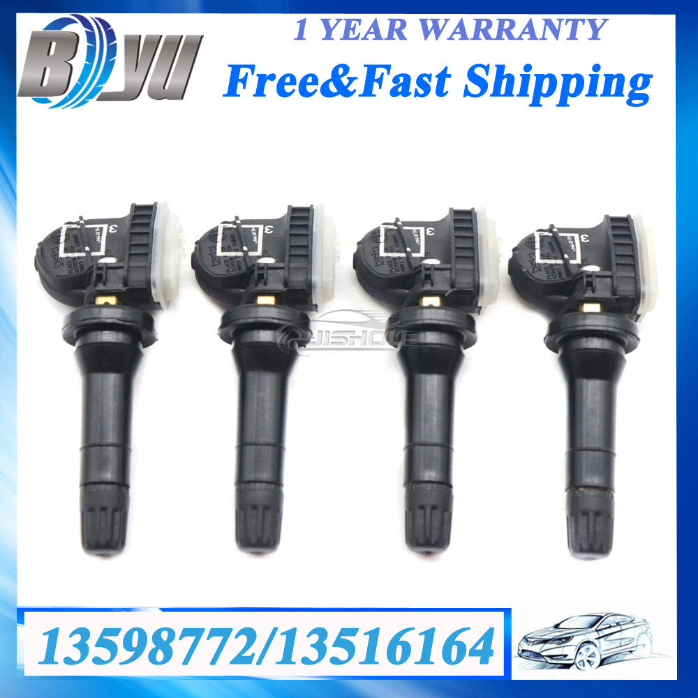 Set 4PCS TPMS Tire Pressure Sensor 13516164 for Chevy for Buick for Cadillac for GMC 315MHz