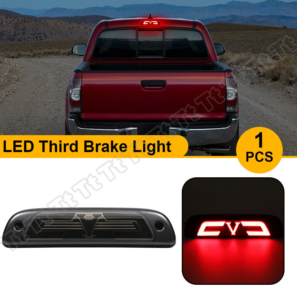 For 1995-2015 for Tacoma LED 3rd Third Tail Brake Lights Red Stop Lamp Smoked v