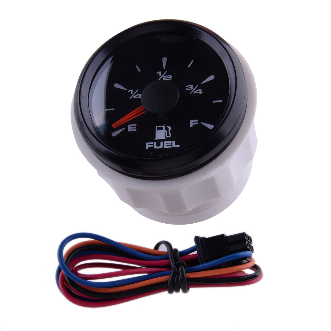 52mm 2 Fuel Gas Tank Level Gauge Adjustable Backlight Color for Car Boat Marine v