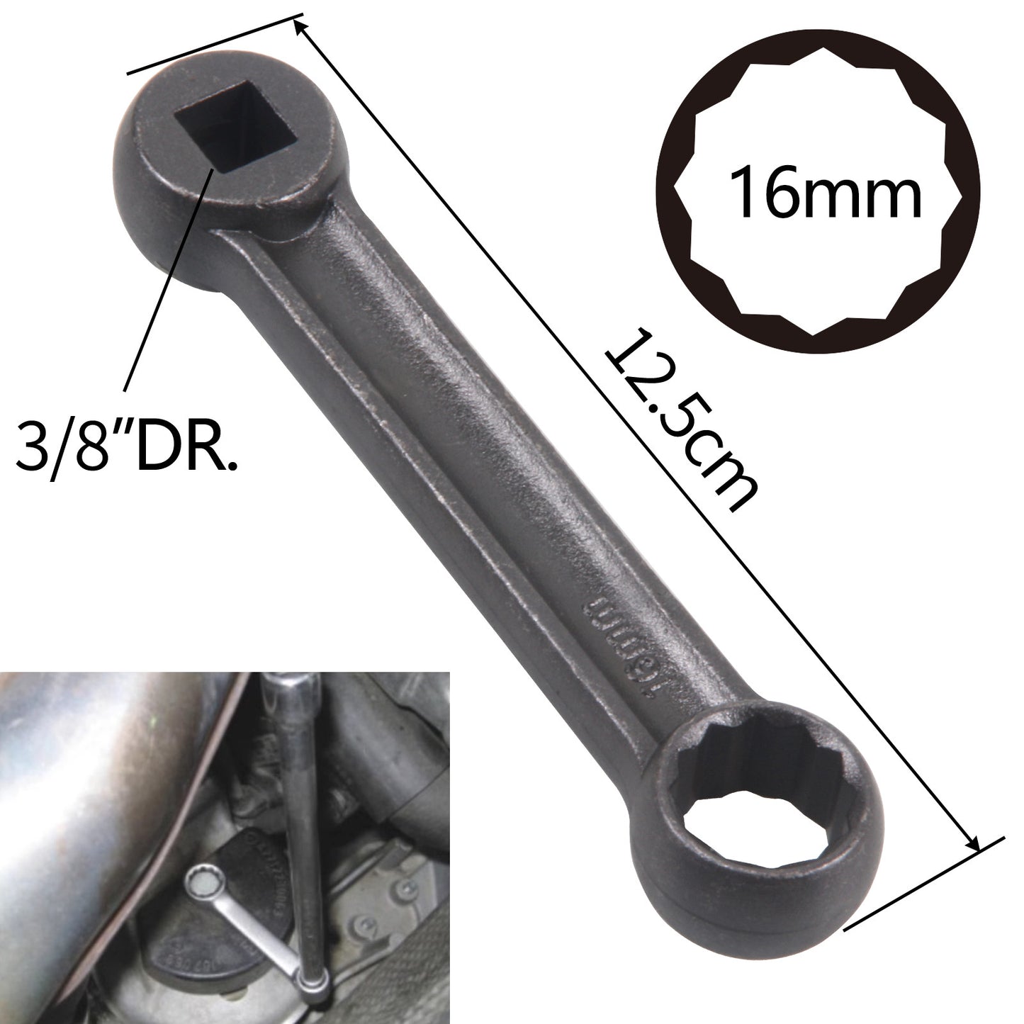 for Mercedes-Benz engine bolt and nut removal wrench tool 16 mm