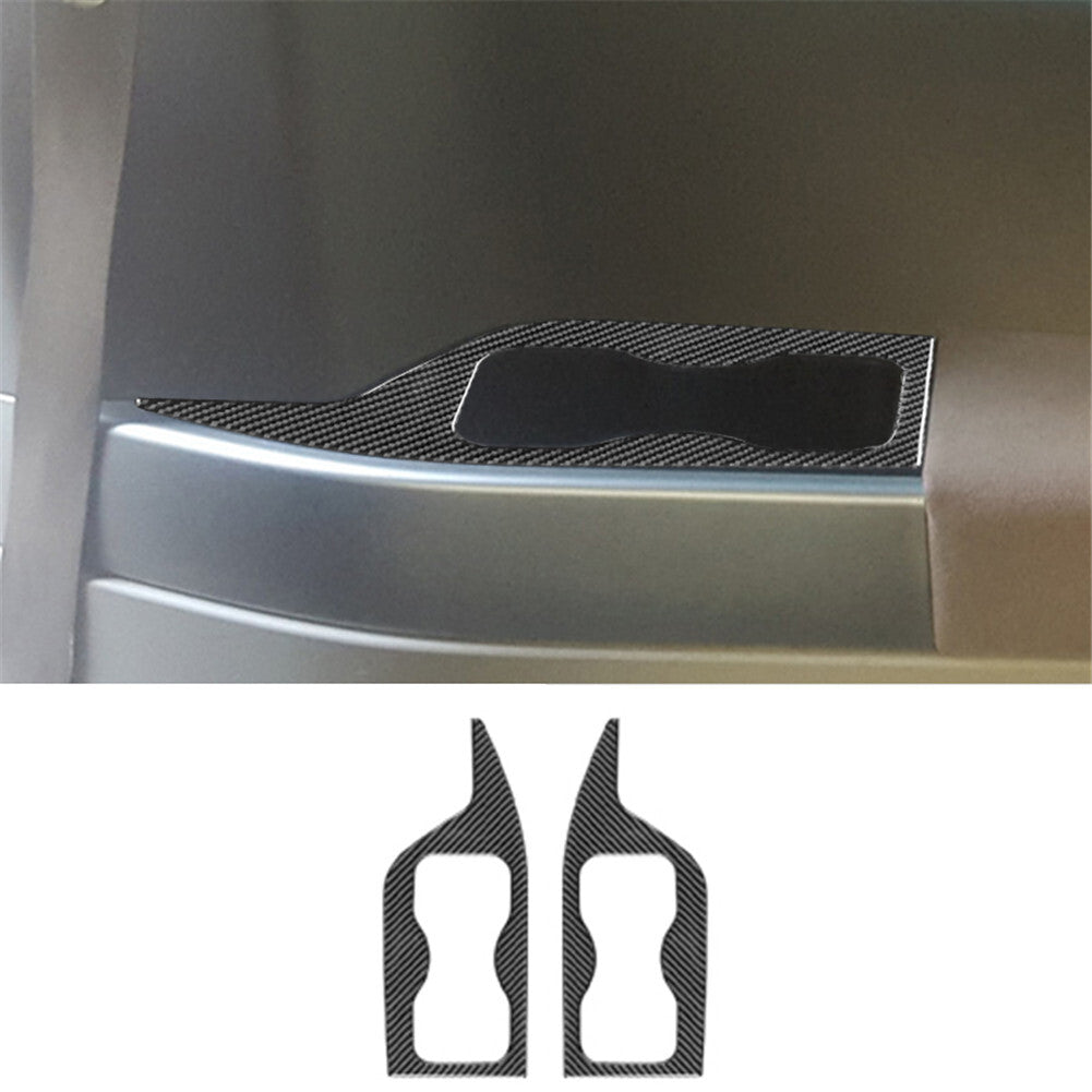 7Pcs Carbon Fiber Interior USB/AUX Input Cover Trim For Fiesta 2011-2015 v
