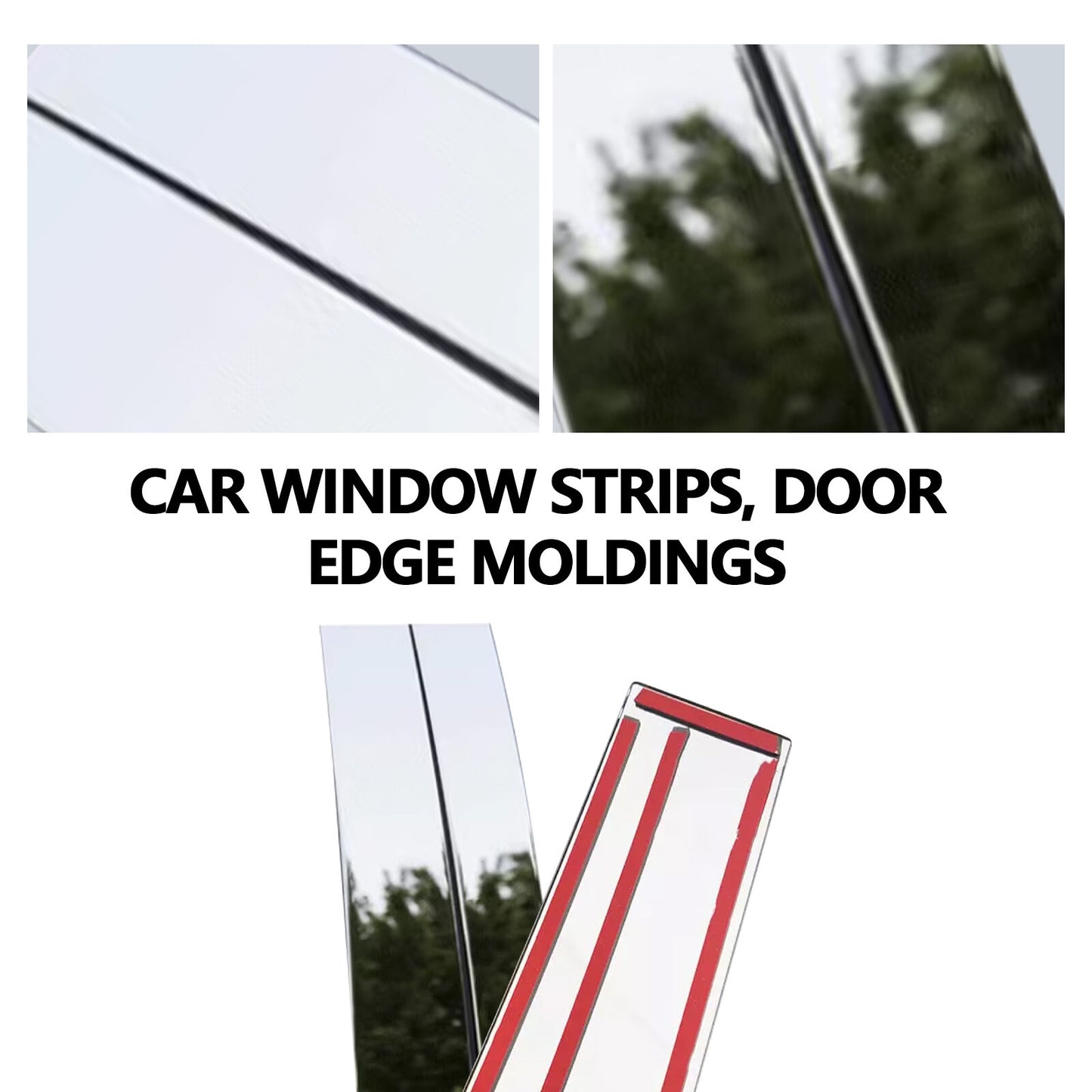 Stainless steel window and door pillar trim covers, suitable for Toyota for Sienna 2011-202vd