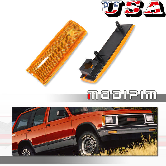 Amber side marker corner reflectors on both sides are suitable for GMC for Oldsmobile - v