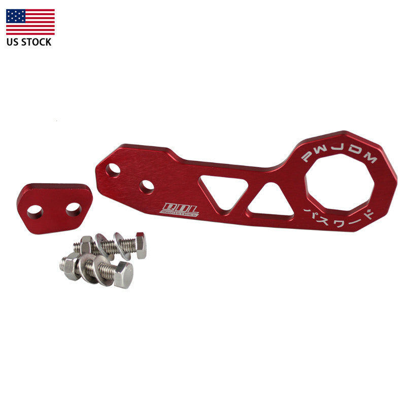 Anodized Billet Aluminum Racing Rear Tow Towing Hook Kit CNC for Honda Q